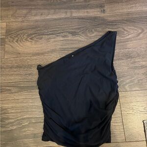 Abercrombie & Fitch Black One-Shoulder Dress